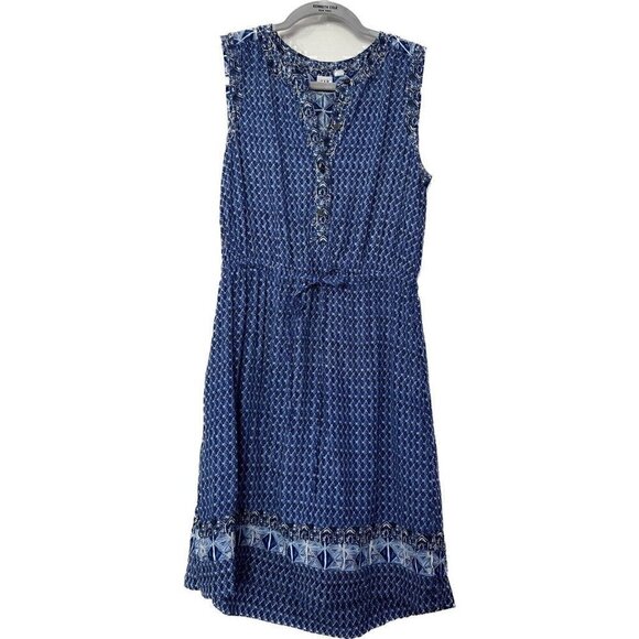 GAP Blue Patterned Midi Dress - Picture 2 of 9